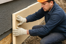 Как проводится утепление фундамента дома?